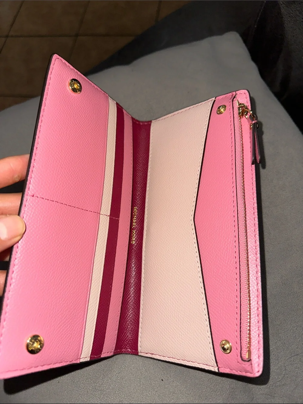 Michael Kors Zip-Around Leather Wallet